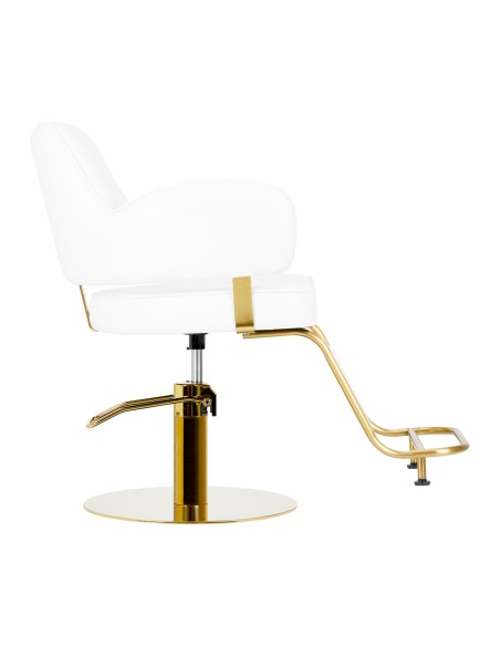 Poltrona da parrucchiere Gabbiano Linz NQ oro bianco