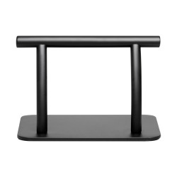 Gabbiano poggiapiedi da barbiere L005S nero 2
