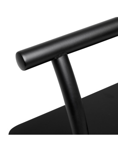 Gabbiano poggiapiedi da barbiere L005S nero