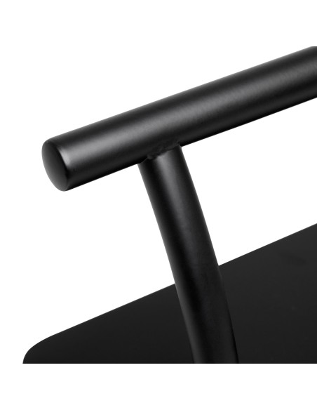 Gabbiano poggiapiedi da barbiere L005S nero