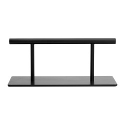 Gabbiano poggiapiedi da barbiere L008B nero 2