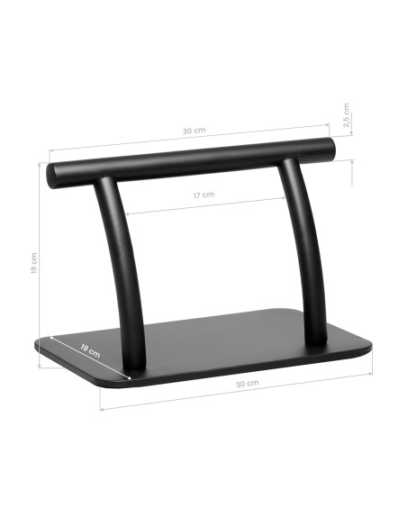 Gabbiano poggiapiedi da barbiere L005S nero