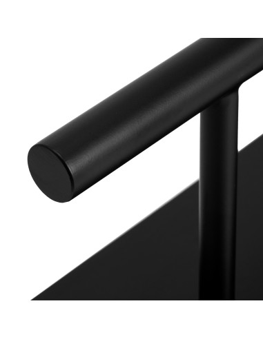 Gabbiano poggiapiedi da barbiere L008B nero