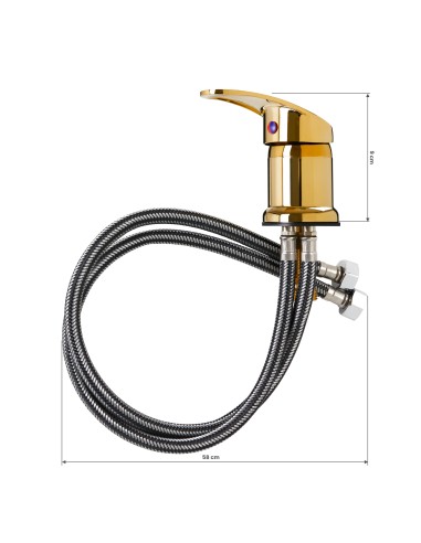 Rubinetto per parrucchiere oro