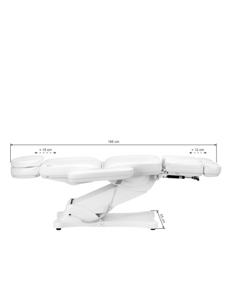 Sedia cosmetica elettrica SILLON CLASSIC 2 motori pedi white