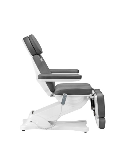 Sedia estetica elettrica SILLON CLASSIC 3 motori con culla per pedicure grigio