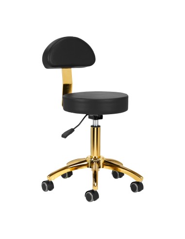 Sgabello cosmetico AM-304G oro nero