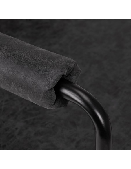 Gabbiano poltrona da parrucchiere Katania Loft Old Leather nero