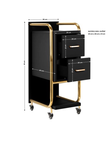 Gabbiano assistente parrucchiere Solo oro - nero