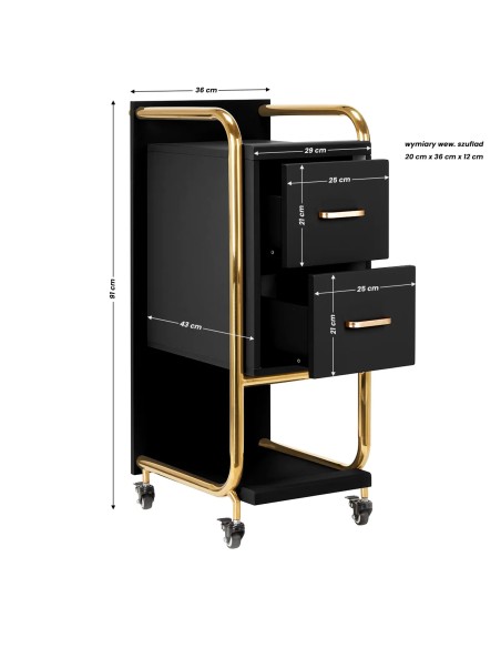 Gabbiano assistente parrucchiere Solo oro - nero