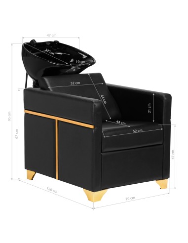 Gabbiano lavaggio parrucchieri Toledo oro nero...