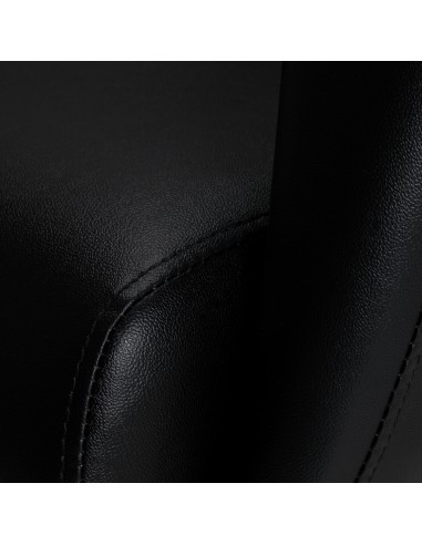 Poltrona da parrucchiere Gabbiano Monaco nero