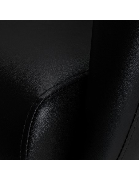 Poltrona da parrucchiere Gabbiano Monaco nero