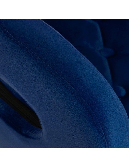 4Rico sedia girevole QS-OF213G velluto blu navy