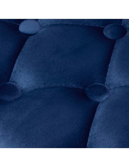 4Rico sedia girevole QS-OF213G velluto blu navy