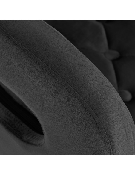 4Rico sedia girevole QS-OF213G grigio velluto