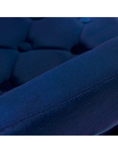 4Rico sedia girevole QS-OF213G velluto blu navy