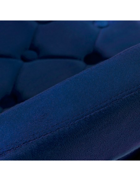 4Rico sedia girevole QS-OF213G velluto blu navy