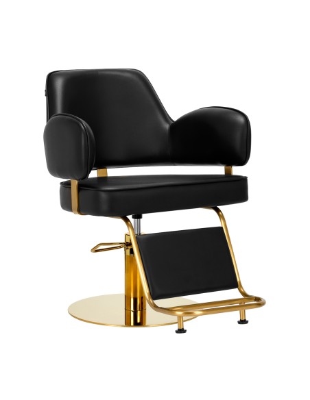 Poltrona per parrucchieri Gabbiano Linz NQ oro nero