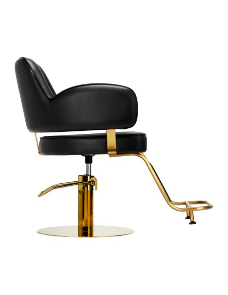Poltrona per parrucchieri Gabbiano Linz NQ oro nero