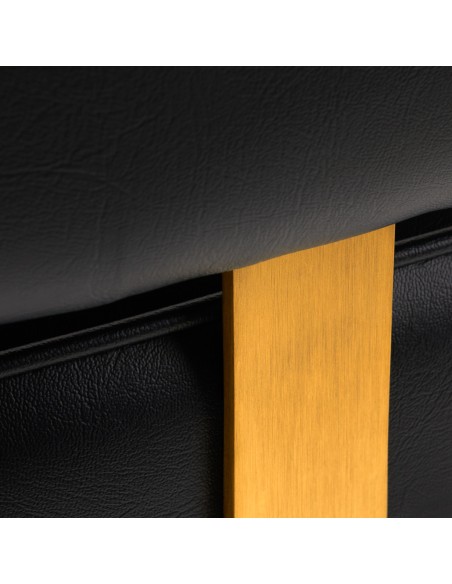 Poltrona per parrucchieri Gabbiano Linz NQ oro nero