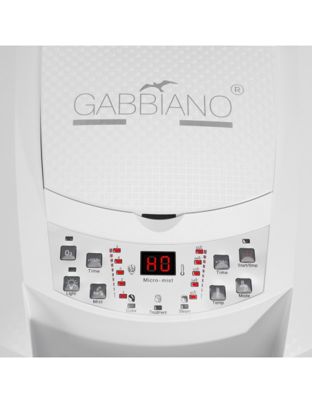 Gabbiano sauna per parrucchieri in piedi 408D bianco con ozono attivo