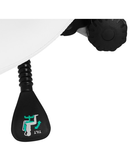 Giovanni 1004 sgabello cosmetico bianco oro