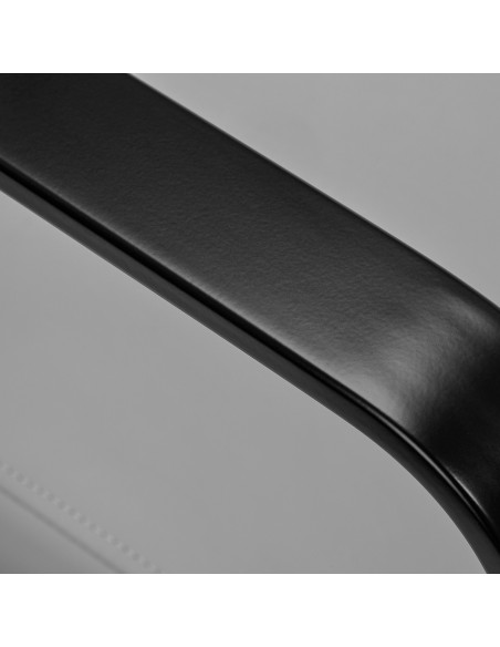 Poltrona da parrucchiere Gabbiano Porto nera e grigia