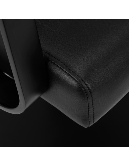 Poltrona da parrucchiere Gabbiano Porto nero e nero