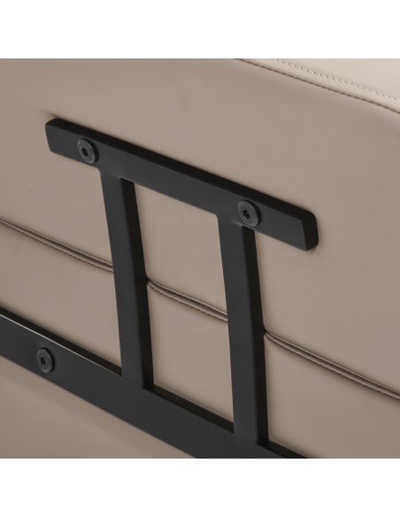 Poltrona da parrucchiere Gabbiano Porto nera e beige