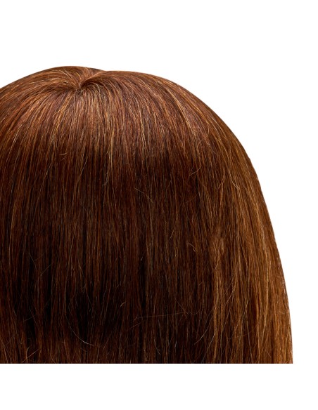 Testa di formazione per parrucchieri Gabbiano WZ1 capelli naturali, colore 4H, lunghezza 16"".