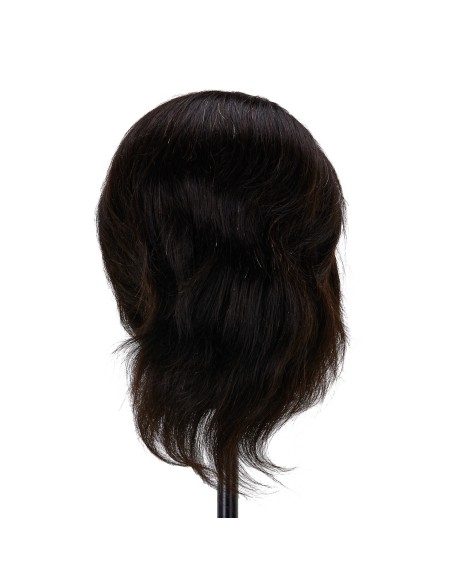 Testa di formazione per parrucchieri Gabbiano WZ3 capelli naturali, colore 1H, lunghezza 8"".