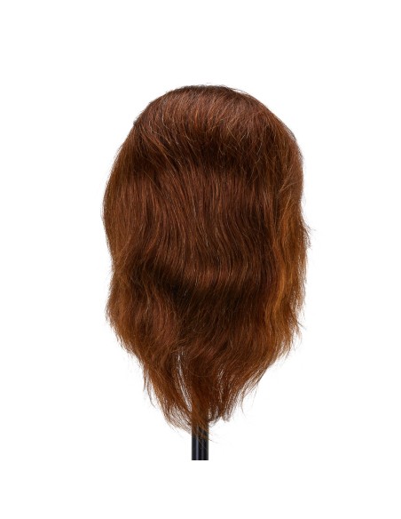 Testa di formazione per parrucchieri Gabbiano WZ3 capelli naturali, colore 4H, lunghezza 8"".