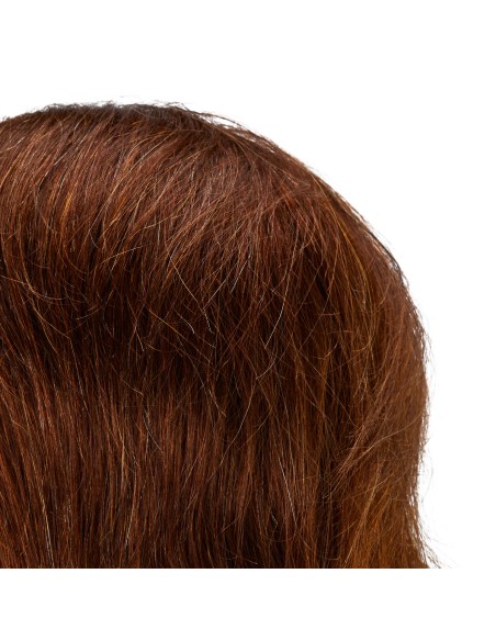 Testa di formazione per parrucchieri Gabbiano WZ3 capelli naturali, colore 4H, lunghezza 8"".
