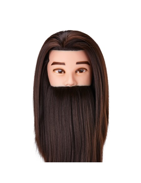 Gabbiano barba training head WZ4 capelli sintetici, colore 4H, lunghezza 8""+6""