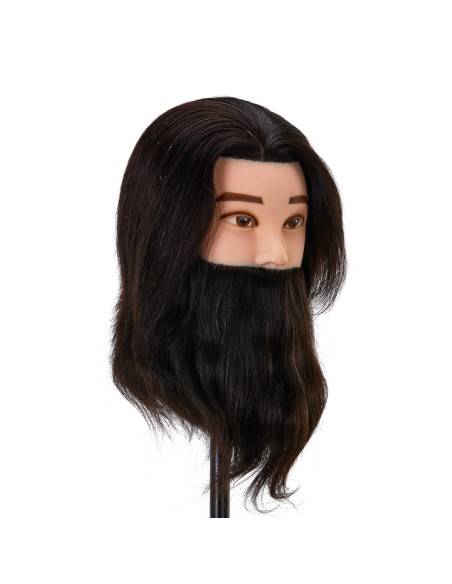 Gabbiano WZ4 testa di formazione barba in capelli naturali, colore 1H, lunghezza 8""+6""