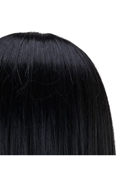 Gabbiano barba training head WZ4 capelli sintetici, colore 1H, lunghezza 8""+6""