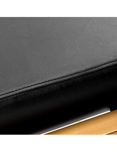 Poltrona da parrucchiere Gabbiano Porto oro nero