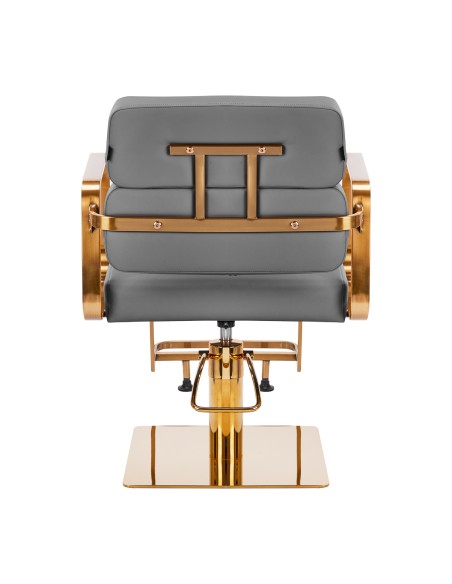 Poltrona per parrucchieri Gabbiano Porto oro grigio