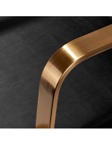 Poltrona da parrucchiere Gabbiano Porto oro nero