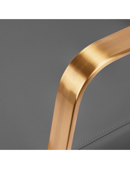 Poltrona per parrucchieri Gabbiano Porto oro grigio