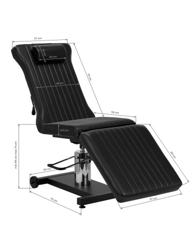 Pro Ink 612 tattoo chair nero