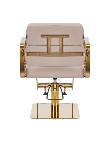 Poltrona per parrucchieri Gabbiano Porto oro beige