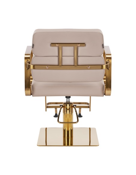 Poltrona per parrucchieri Gabbiano Porto oro beige