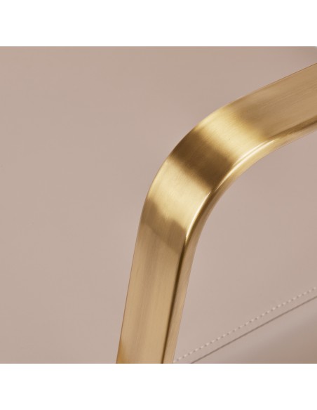 Poltrona per parrucchieri Gabbiano Porto oro beige
