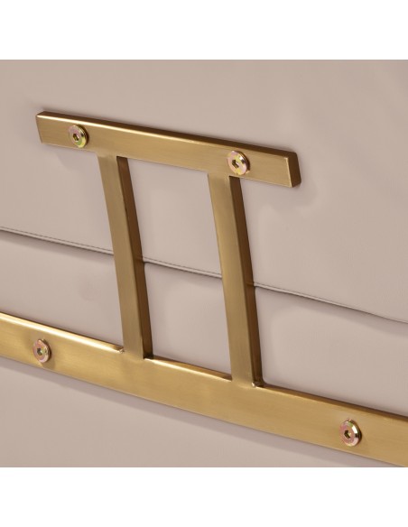 Poltrona per parrucchieri Gabbiano Porto oro beige