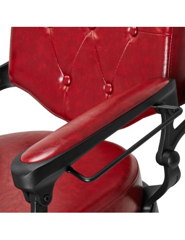 Sedia da barbiere Gabbiano President Red