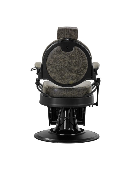 Sedia da barbiere Gabbiano President Old Leather Verde