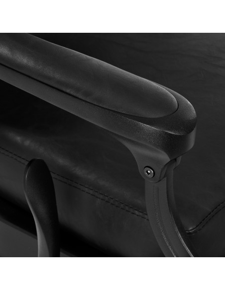 Sedia da barbiere Gabbiano President Black