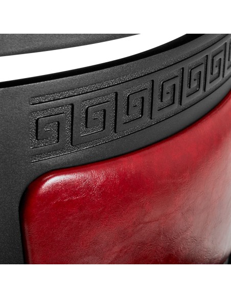 Sedia da barbiere Gabbiano President Red